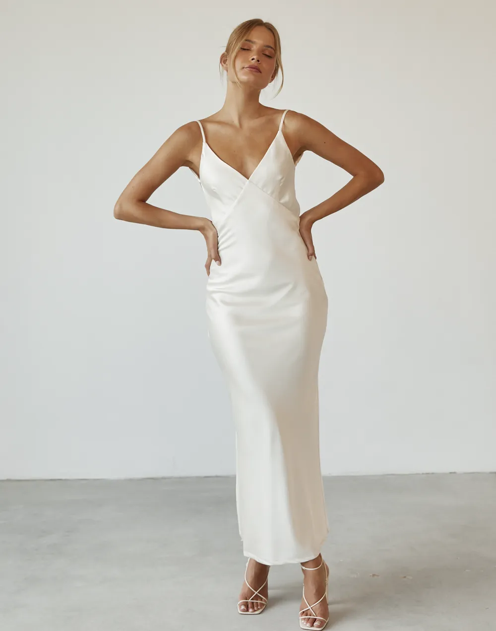 Captivate Maxi Dress (Cream) sold by Charcoal Clothing product image thumbnail 2