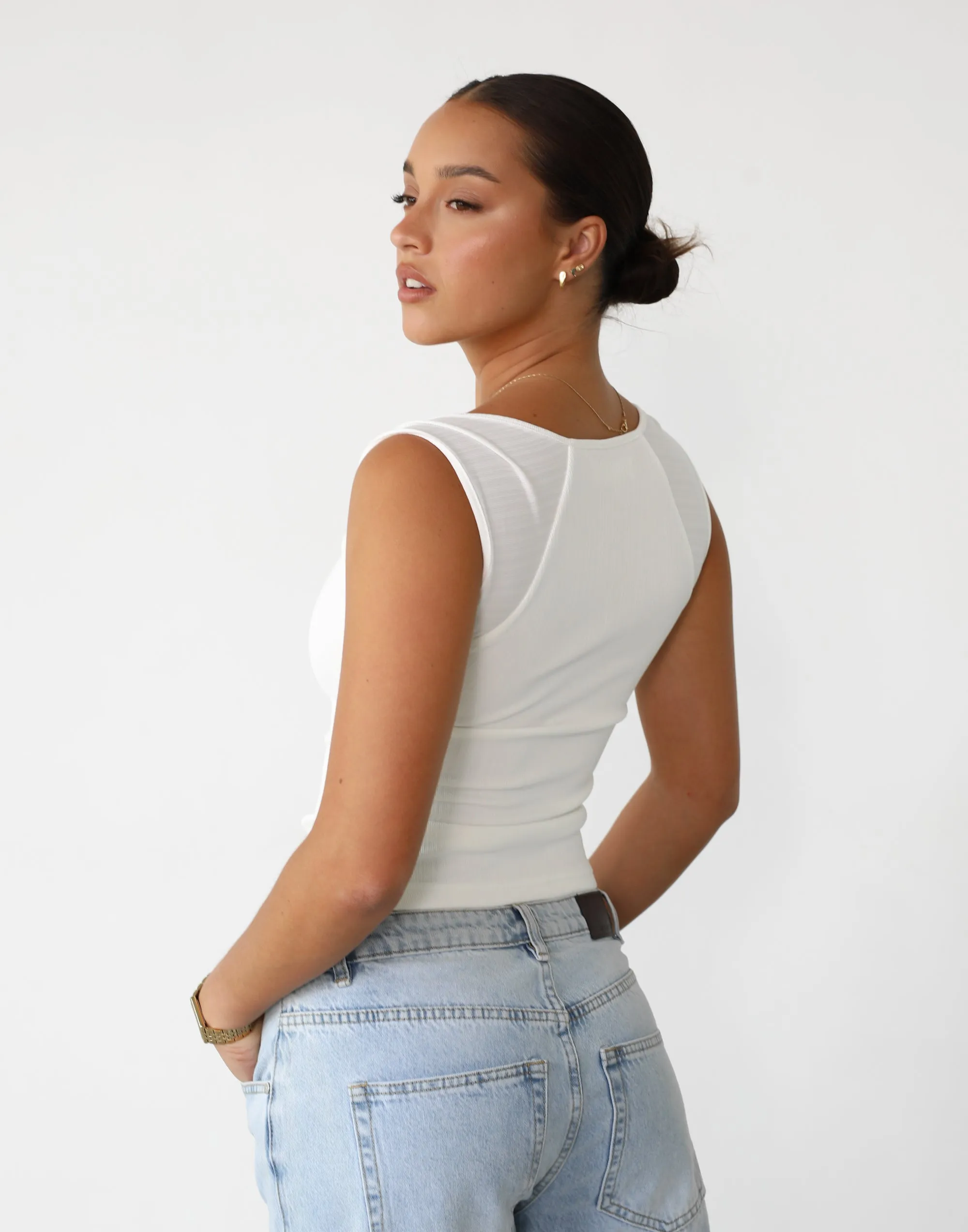 Avi Top (White) sold by Charcoal Clothing product image thumbnail 4
