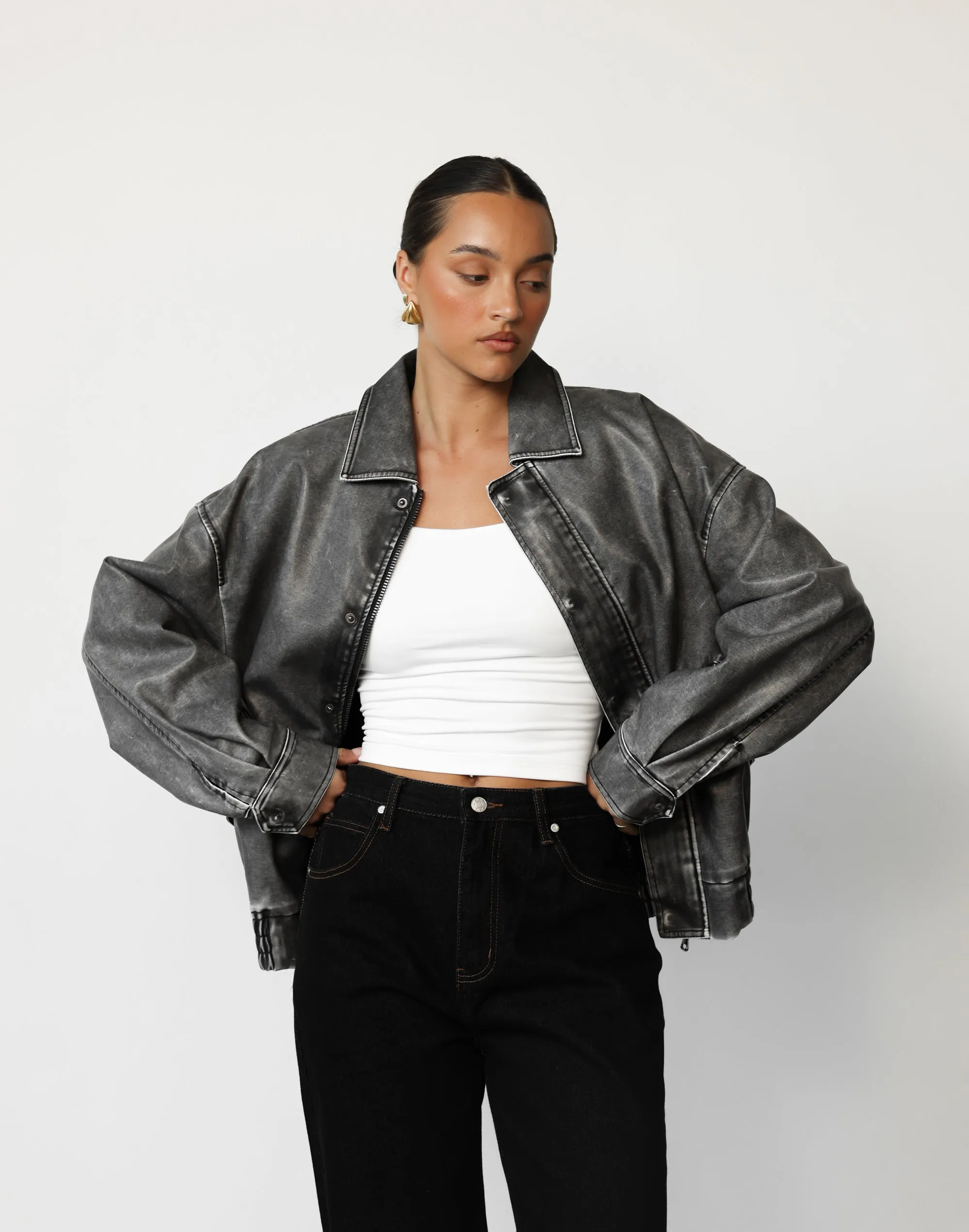 Kenny Bomber (Slate) - By Lioness sold by Charcoal Clothing product image thumbnail 2