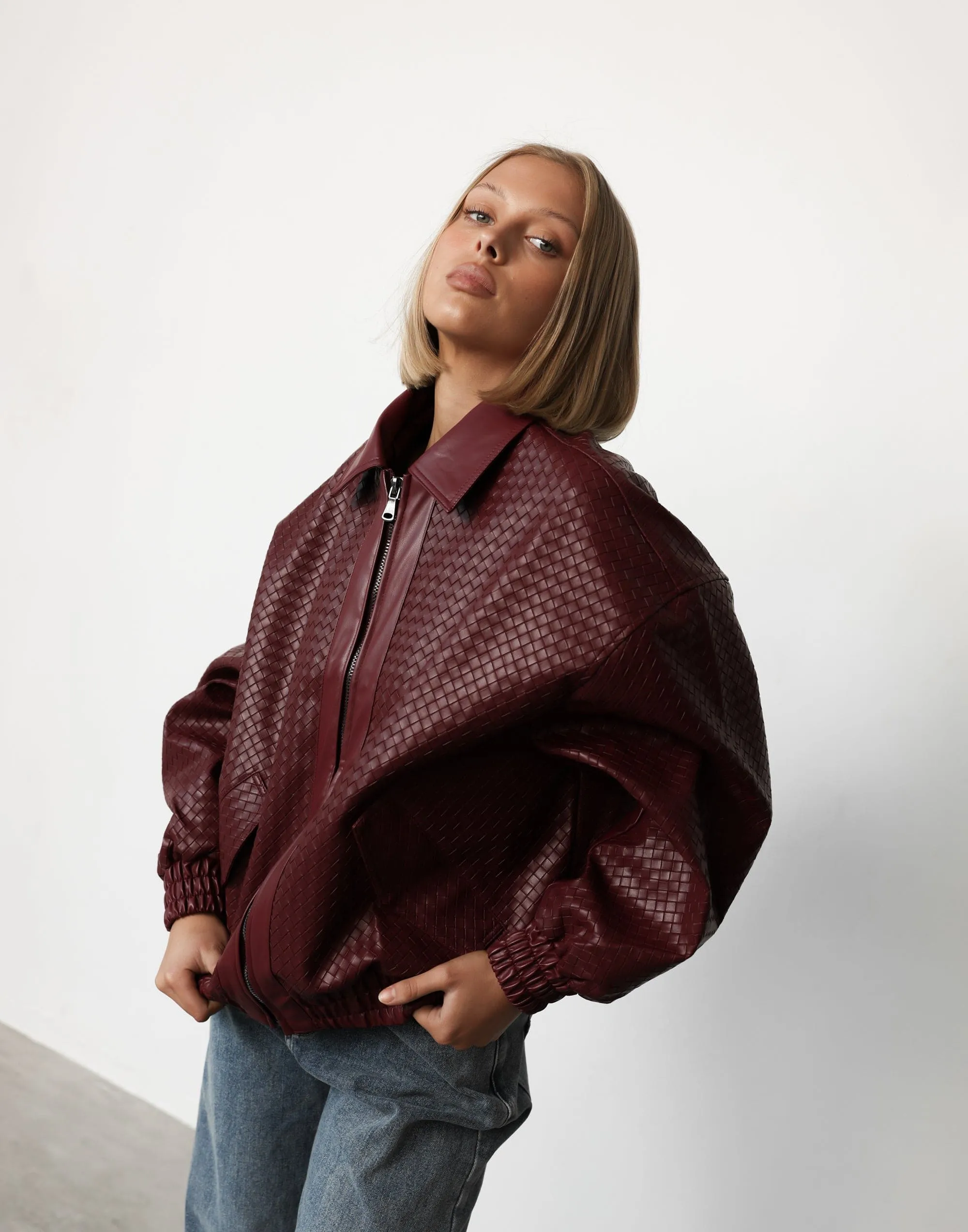Kenny Bomber (Burgundy) - By Lioness sold by Charcoal Clothing product image thumbnail 2