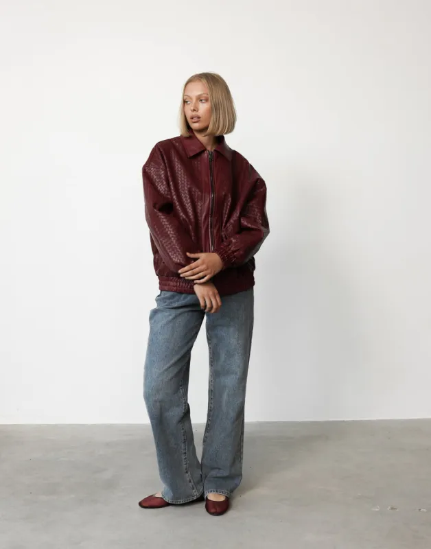 Kenny Bomber (Burgundy) - By Lioness sold by Charcoal Clothing