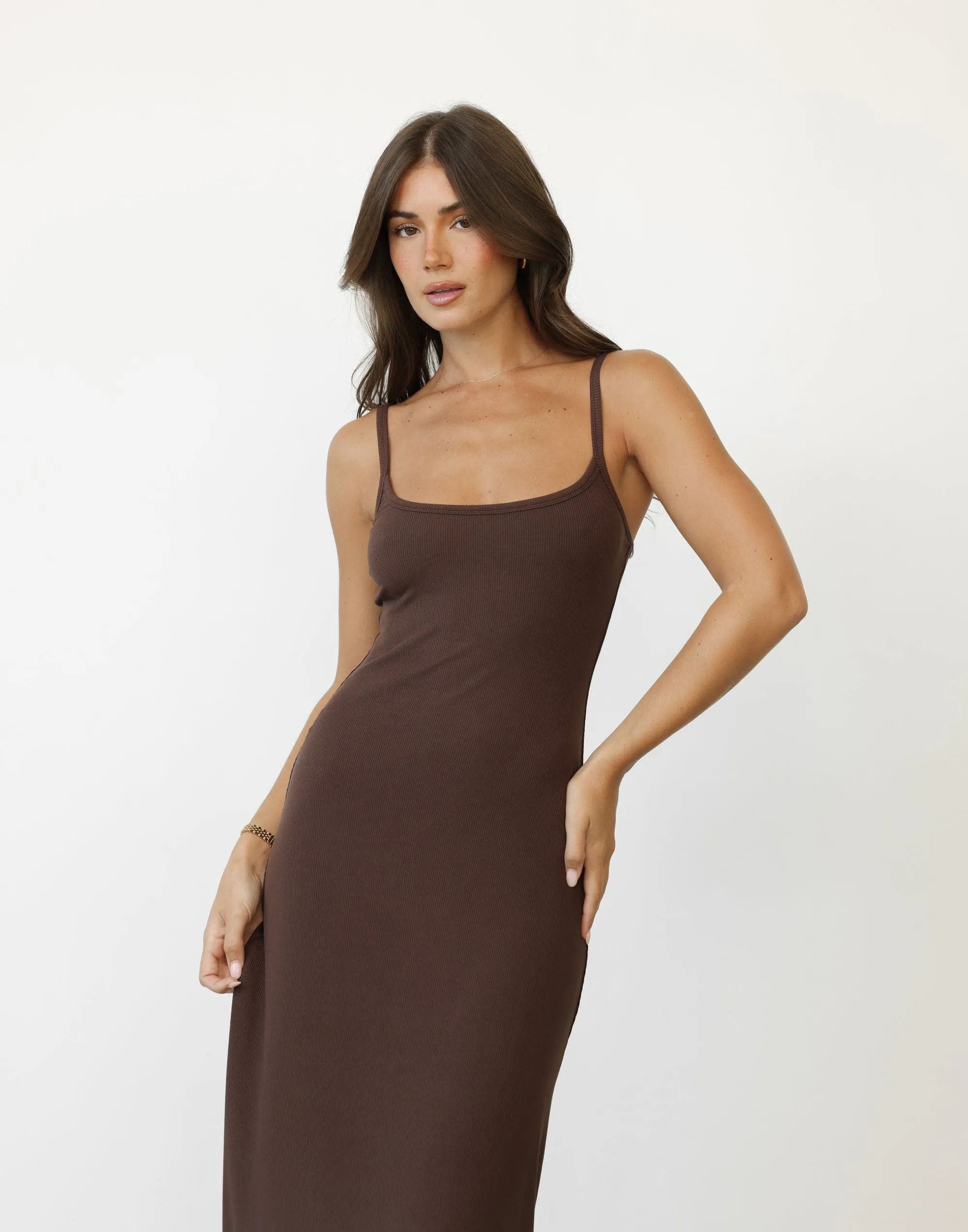 Helia Maxi Dress (Chocolate) sold by Charcoal Clothing product image thumbnail 5