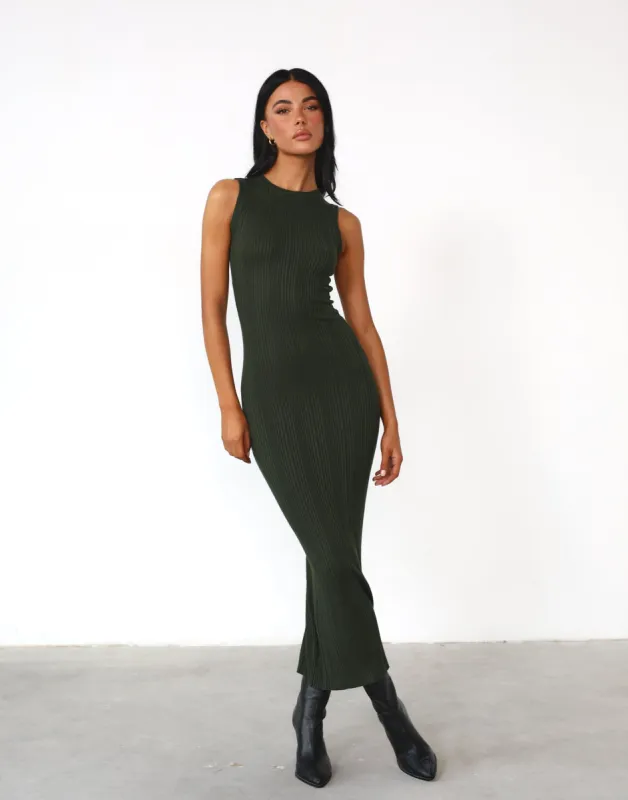 Hunter Maxi Dress (Moss) sold by Charcoal Clothing