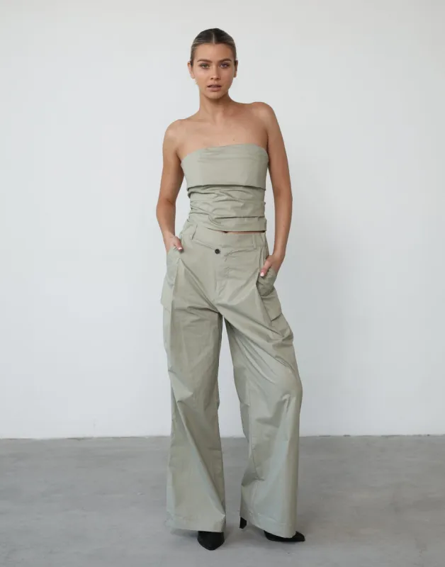 Smokeshow Pant (Sage) - By Lioness sold by Charcoal Clothing