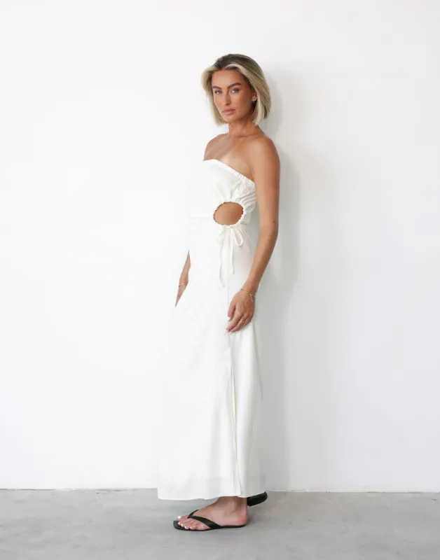 Mikaela Maxi Dress (White) sold by Charcoal Clothing