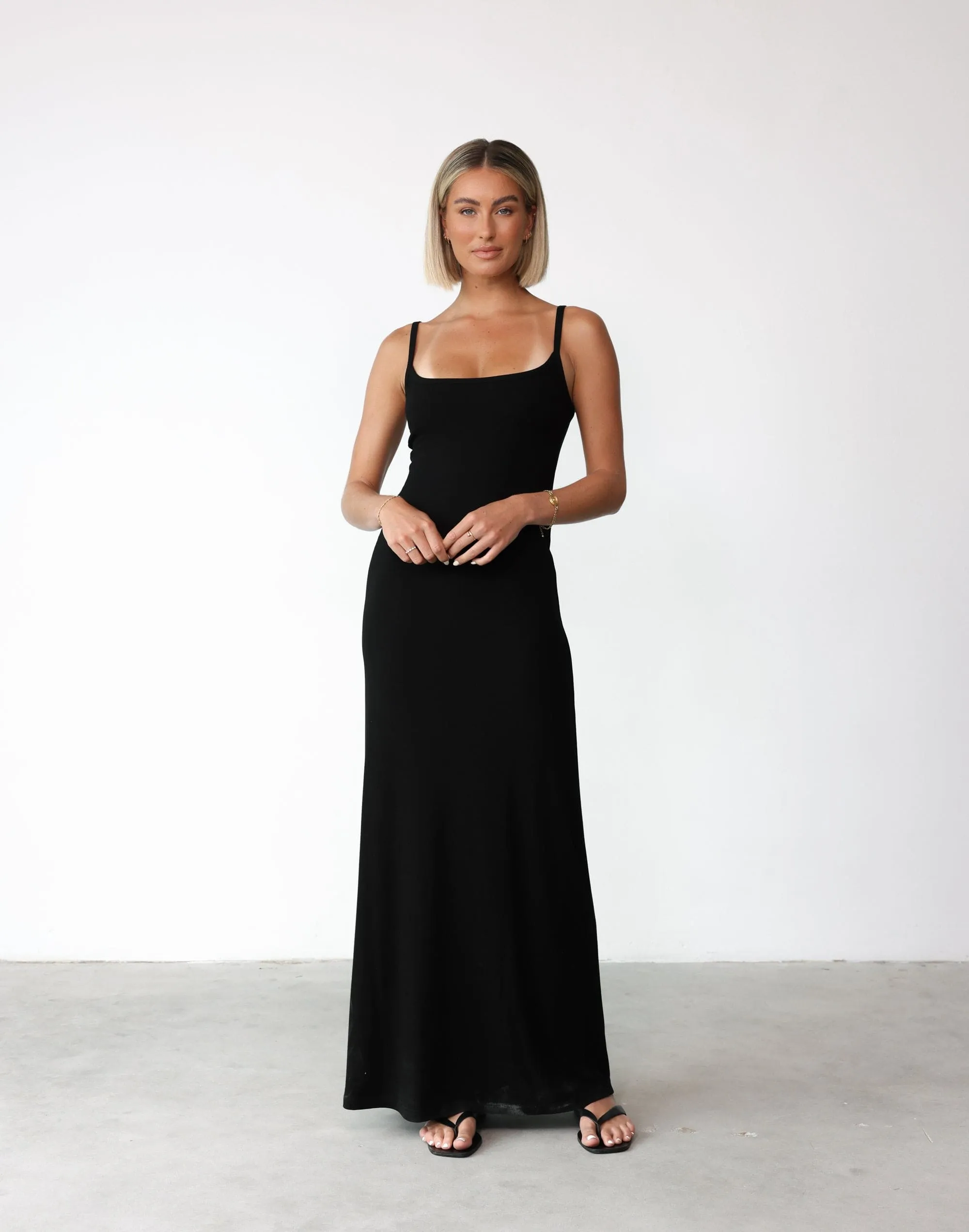 Helia Maxi Dress (Black) sold by Charcoal Clothing