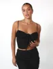 Isla Crop Top (Black) sold by Charcoal Clothing