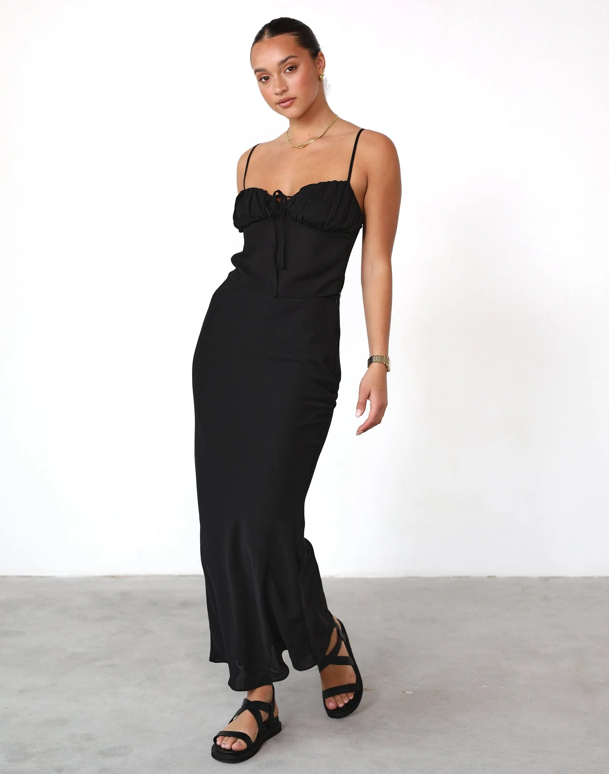 Isla Crop Top (Black) sold by Charcoal Clothing product image thumbnail 2