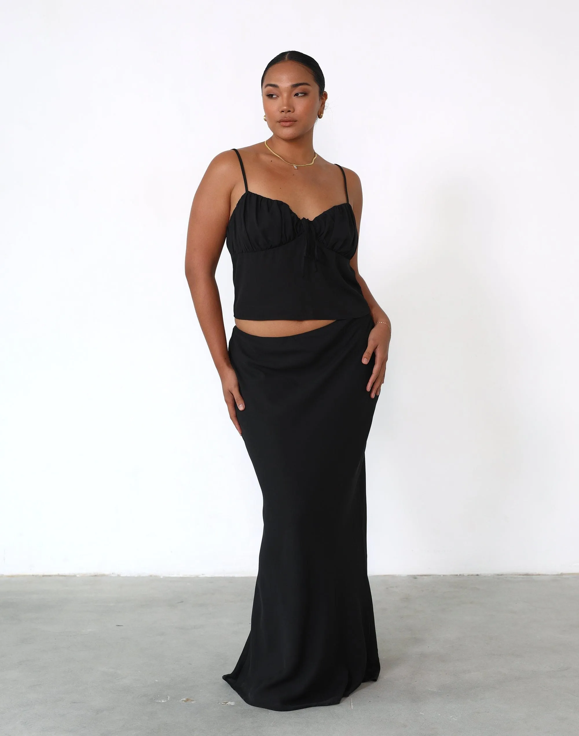 Isla Crop Top (Black) sold by Charcoal Clothing product image thumbnail 4