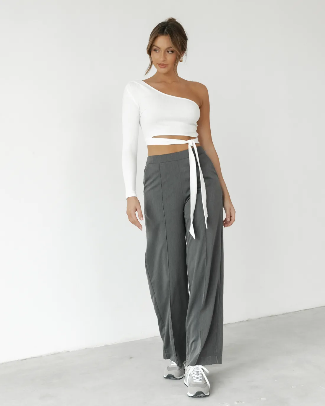 Samaya One Shoulder Top (White) sold by Charcoal Clothing product image thumbnail 2