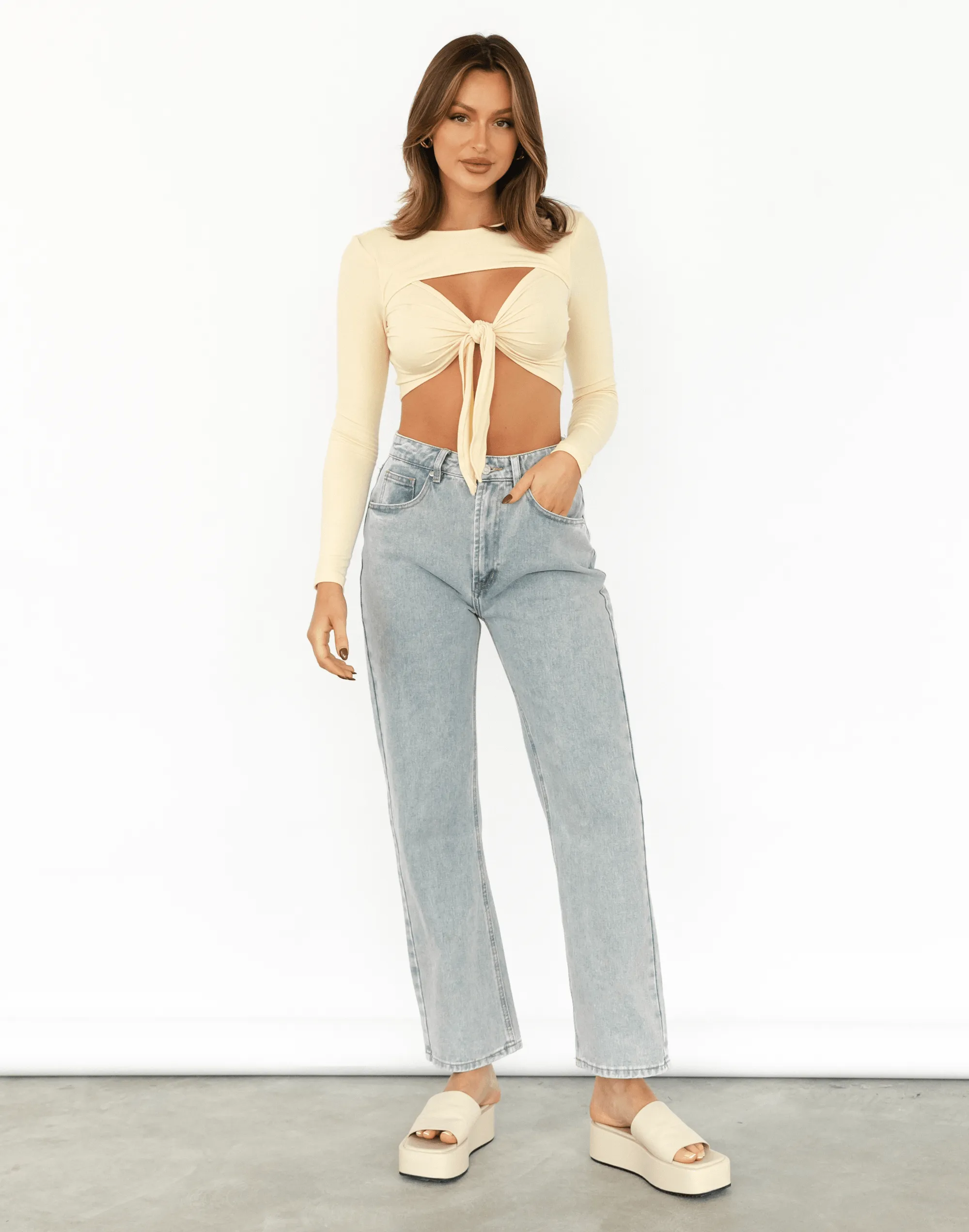 Huntah Crop Top (Lemon) sold by Charcoal Clothing product image thumbnail 4