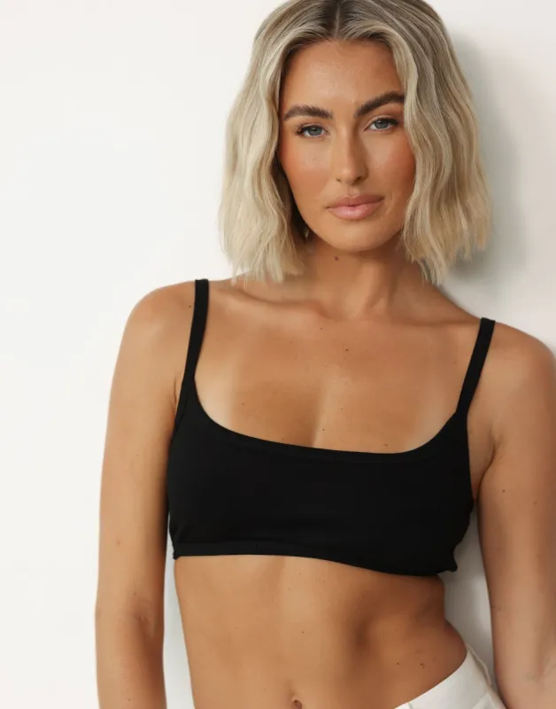 Malina Crop Top (Black) sold by Charcoal Clothing