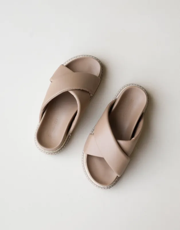 Arabel Slides (Clay) - By Billini sold by Charcoal Clothing