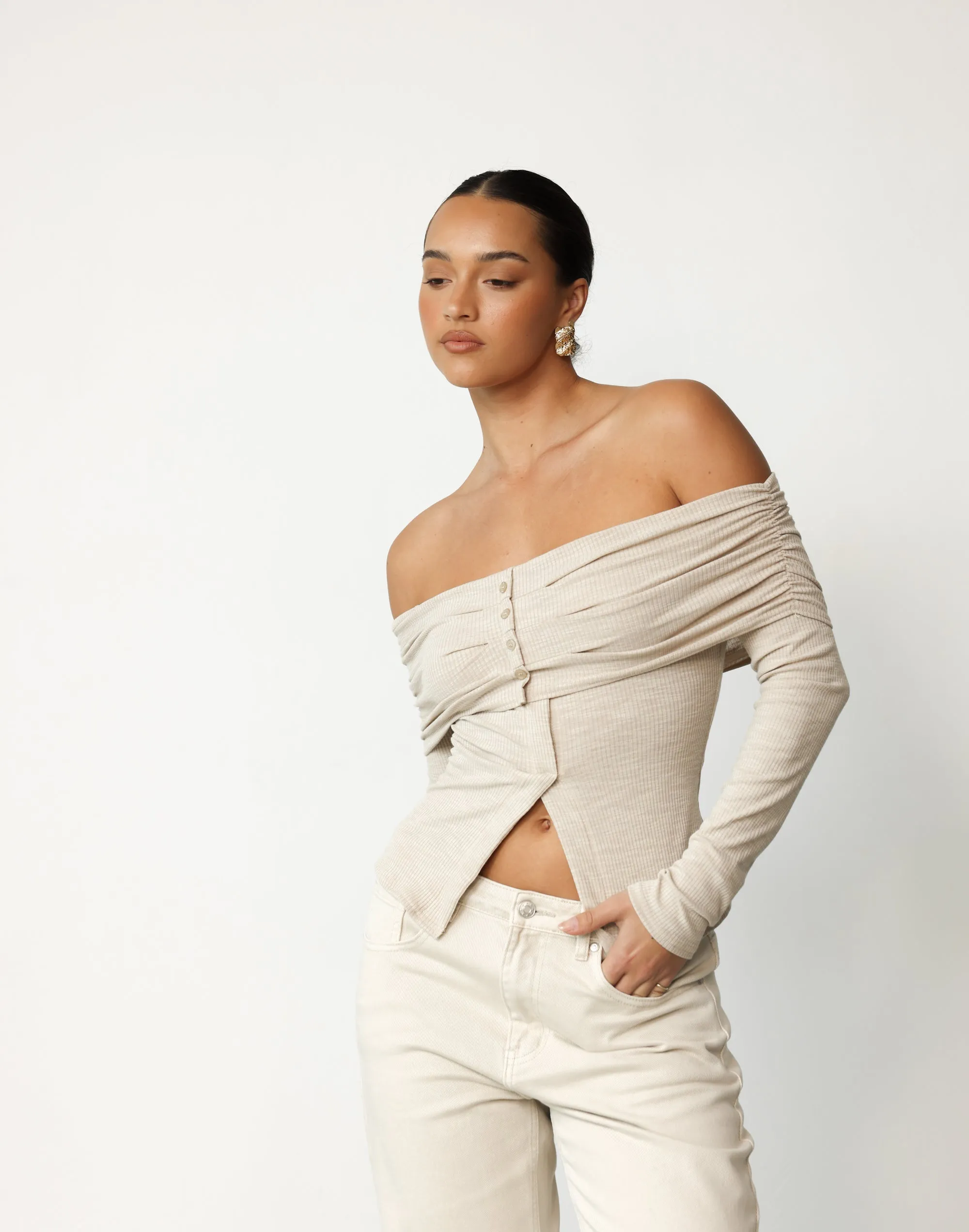 Kahlia Top (Beige) sold by Charcoal Clothing product image thumbnail 2