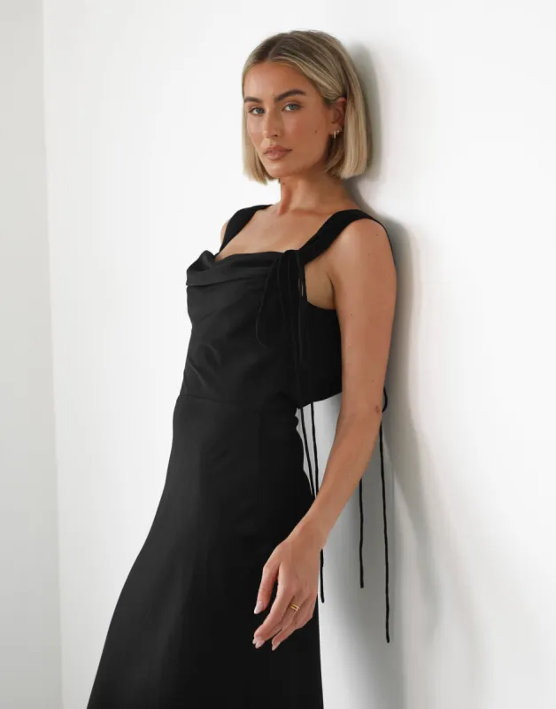 Pichola Maxi Dress (Black) sold by Charcoal Clothing