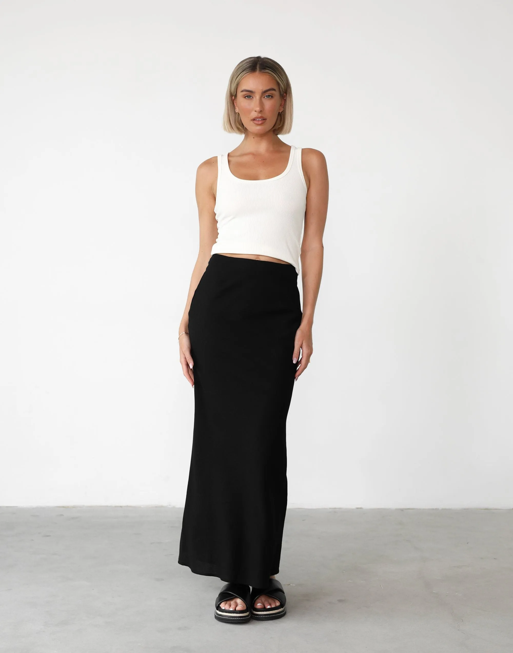 Cleo Linen Maxi Skirt (Black) sold by Charcoal Clothing product image thumbnail 2