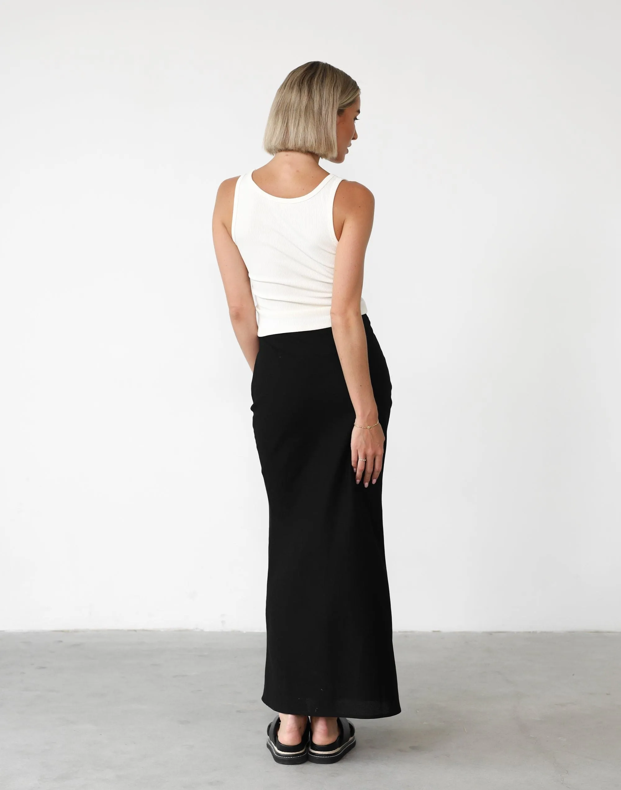 Cleo Linen Maxi Skirt (Black) sold by Charcoal Clothing product image thumbnail 3