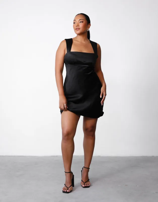 Mimosa Mini Dress (Black) sold by Charcoal Clothing