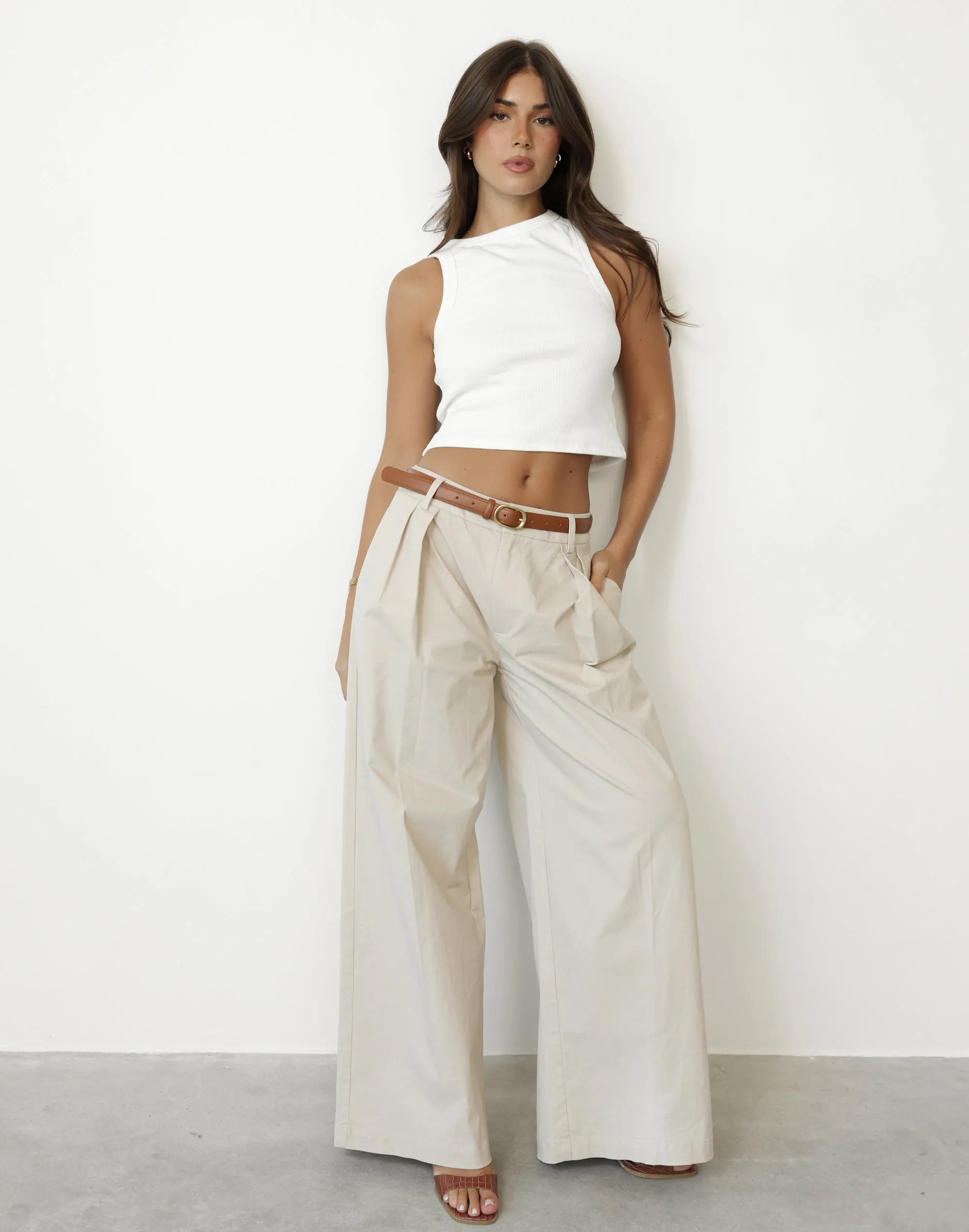 Joelle Pants (Beige) sold by Charcoal Clothing