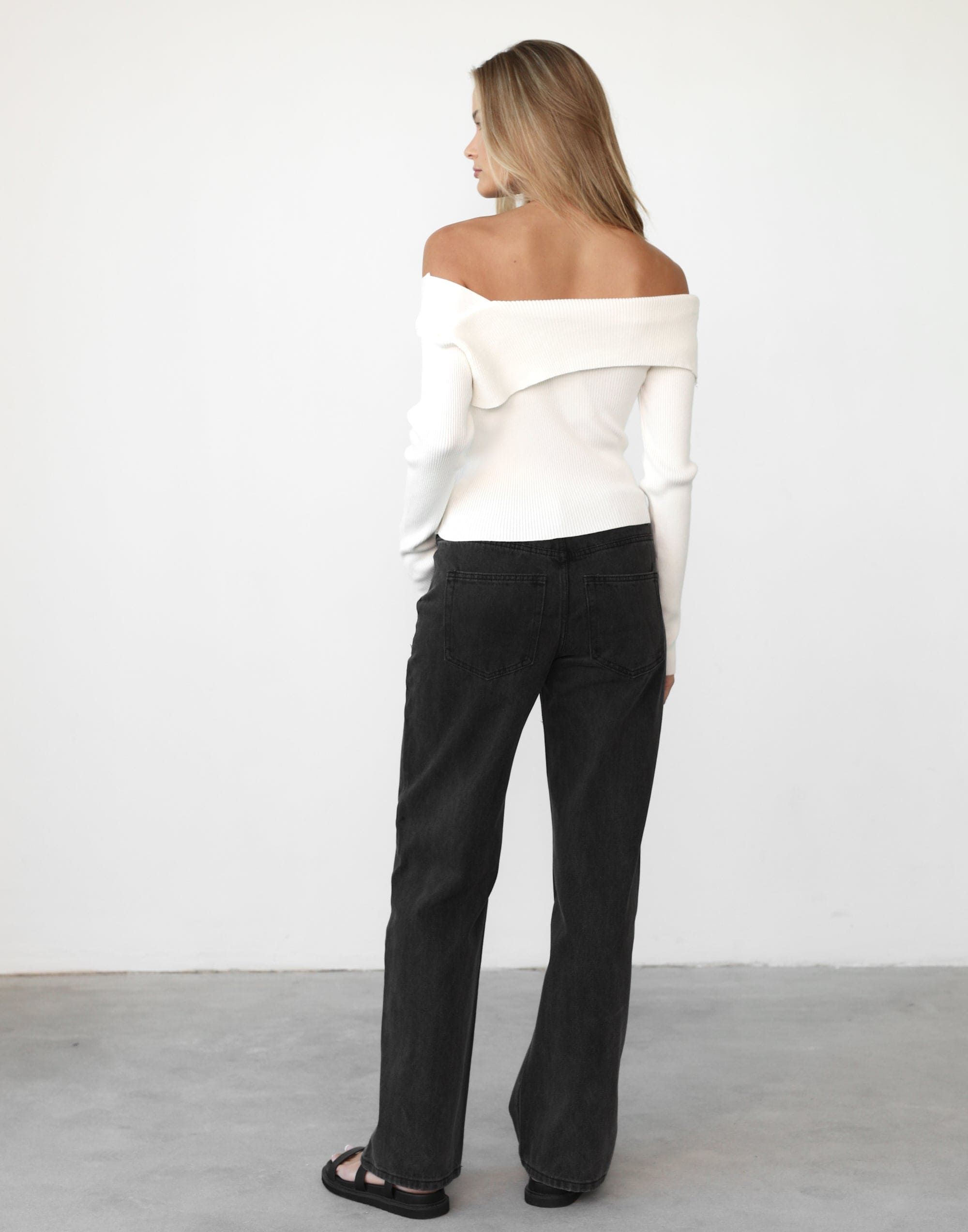 Aries Long Sleeve Knit Top (White) sold by Charcoal Clothing product image thumbnail 4