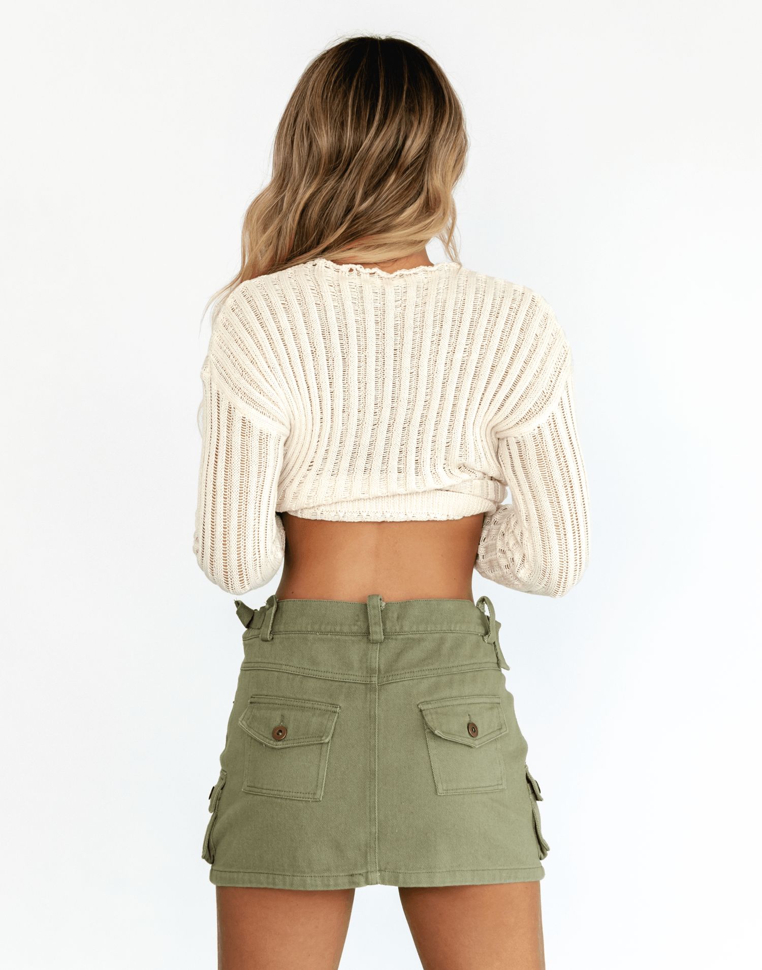 Gigi Mini Skirt (Khaki) sold by Charcoal Clothing product image thumbnail 5