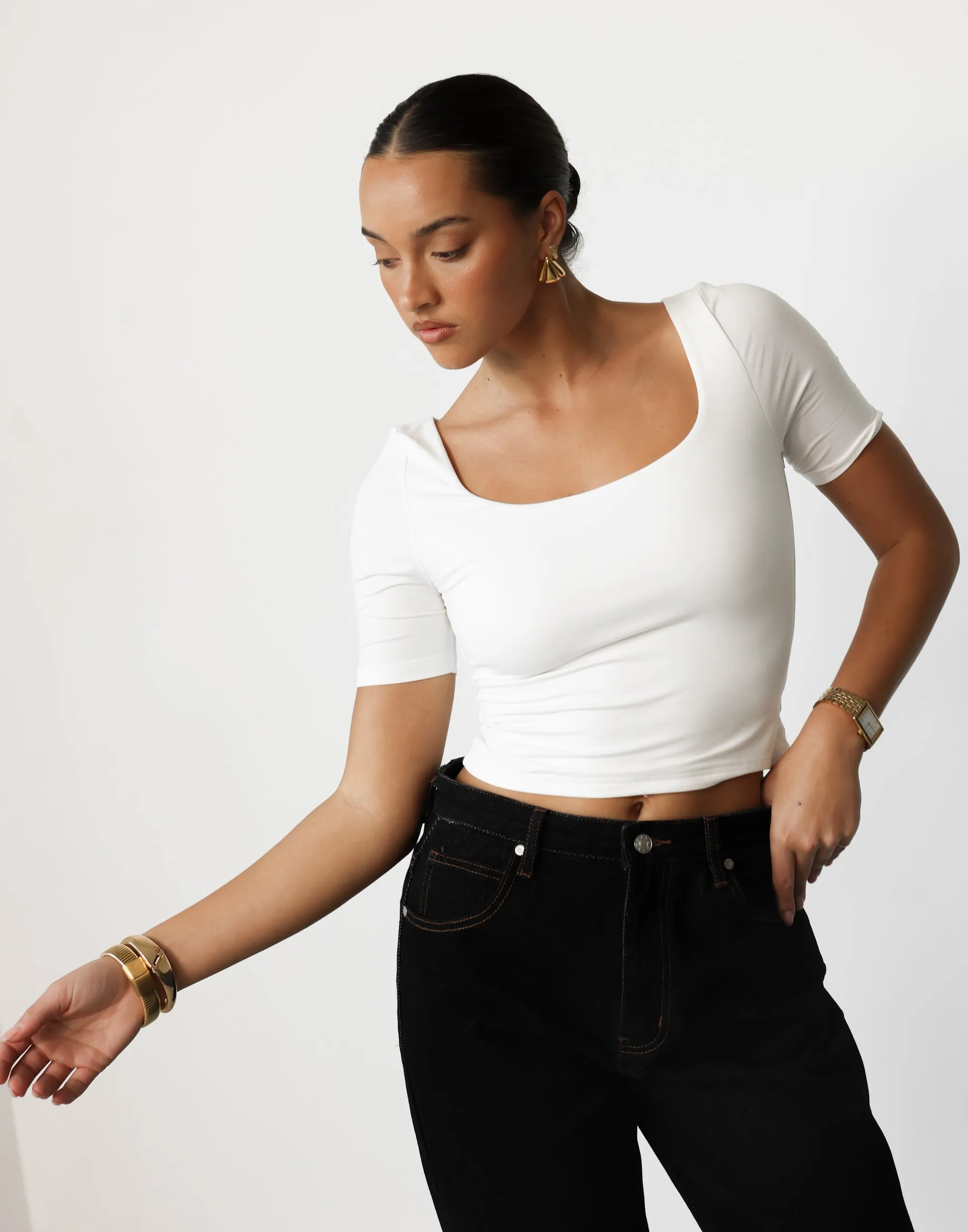 Margaux Top (White) sold by Charcoal Clothing product image thumbnail 3