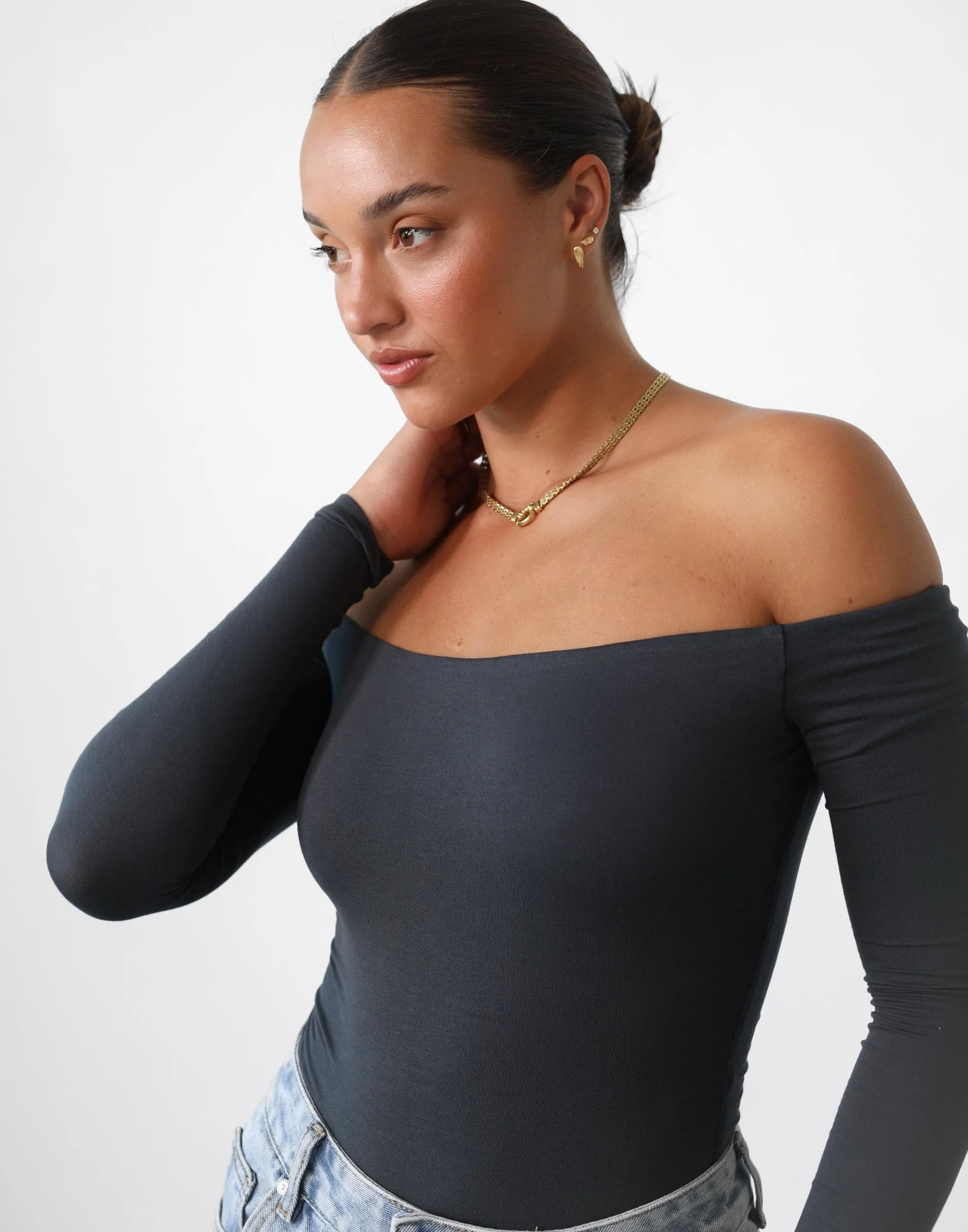Iris Bodysuit (Charcoal) sold by Charcoal Clothing product image thumbnail 4