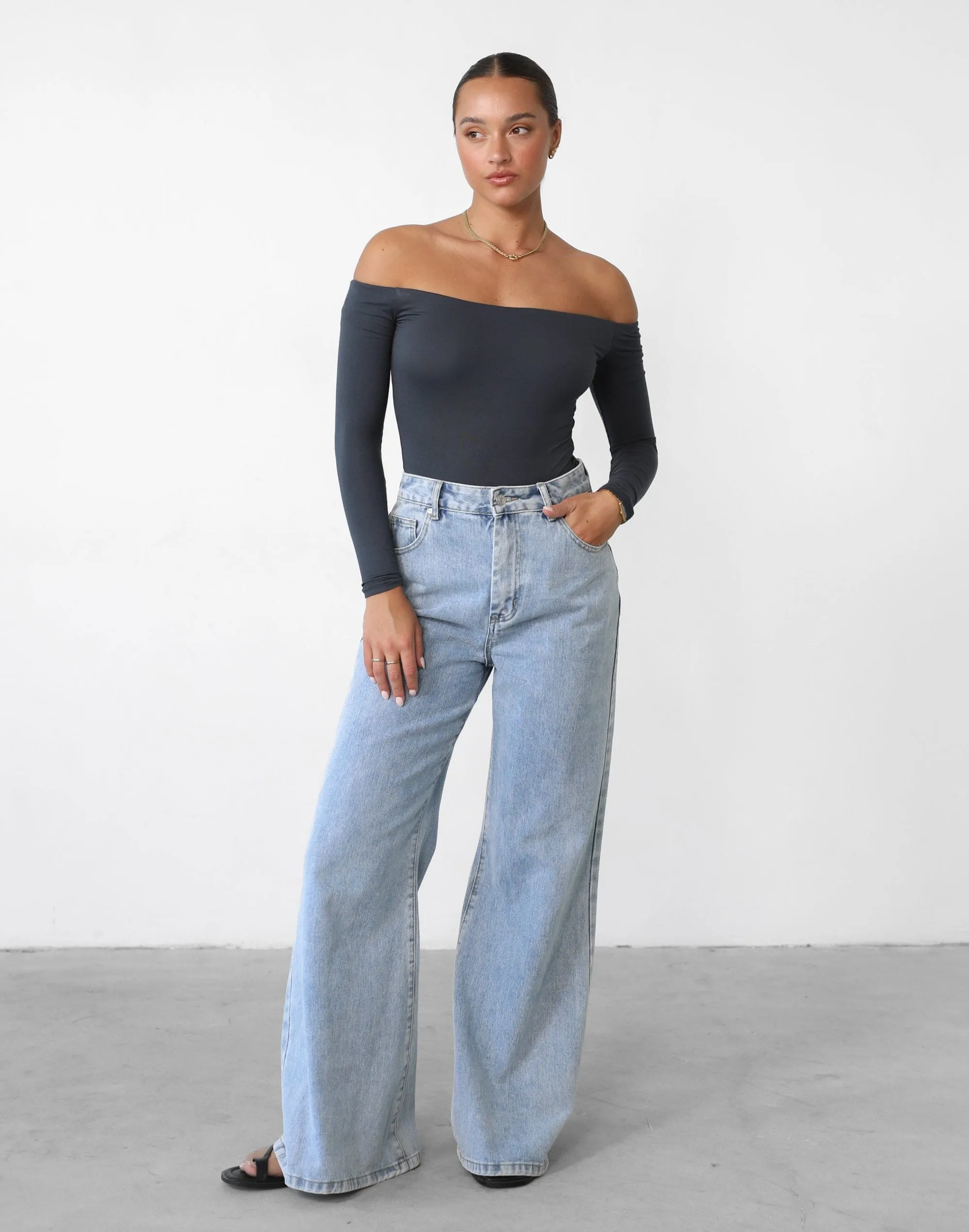 Iris Bodysuit (Charcoal) sold by Charcoal Clothing product image thumbnail 2