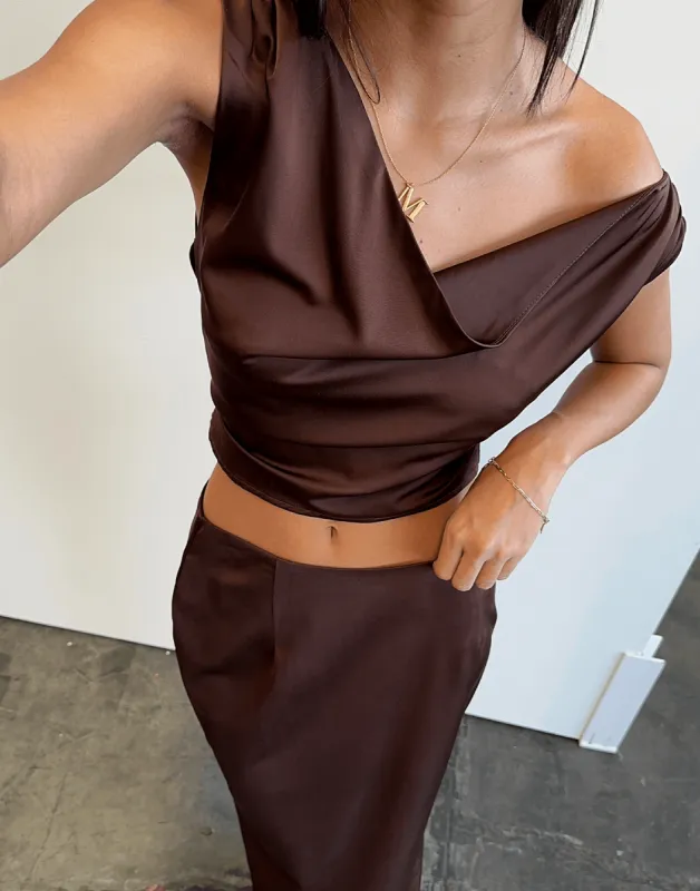 Viviana Top (Cocoa) sold by Charcoal Clothing