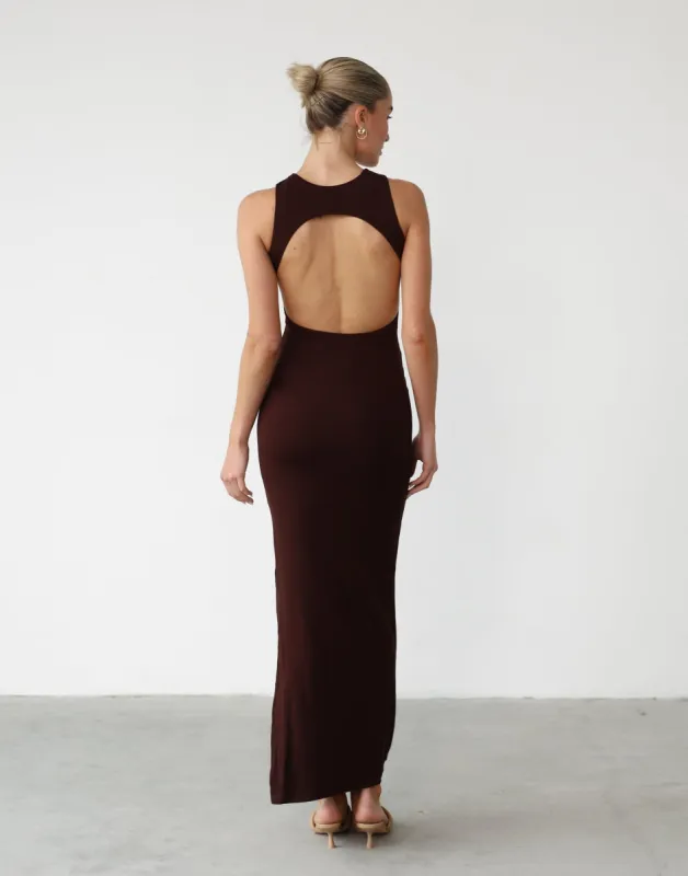 Forget It Maxi Dress (Cocoa) sold by Charcoal Clothing