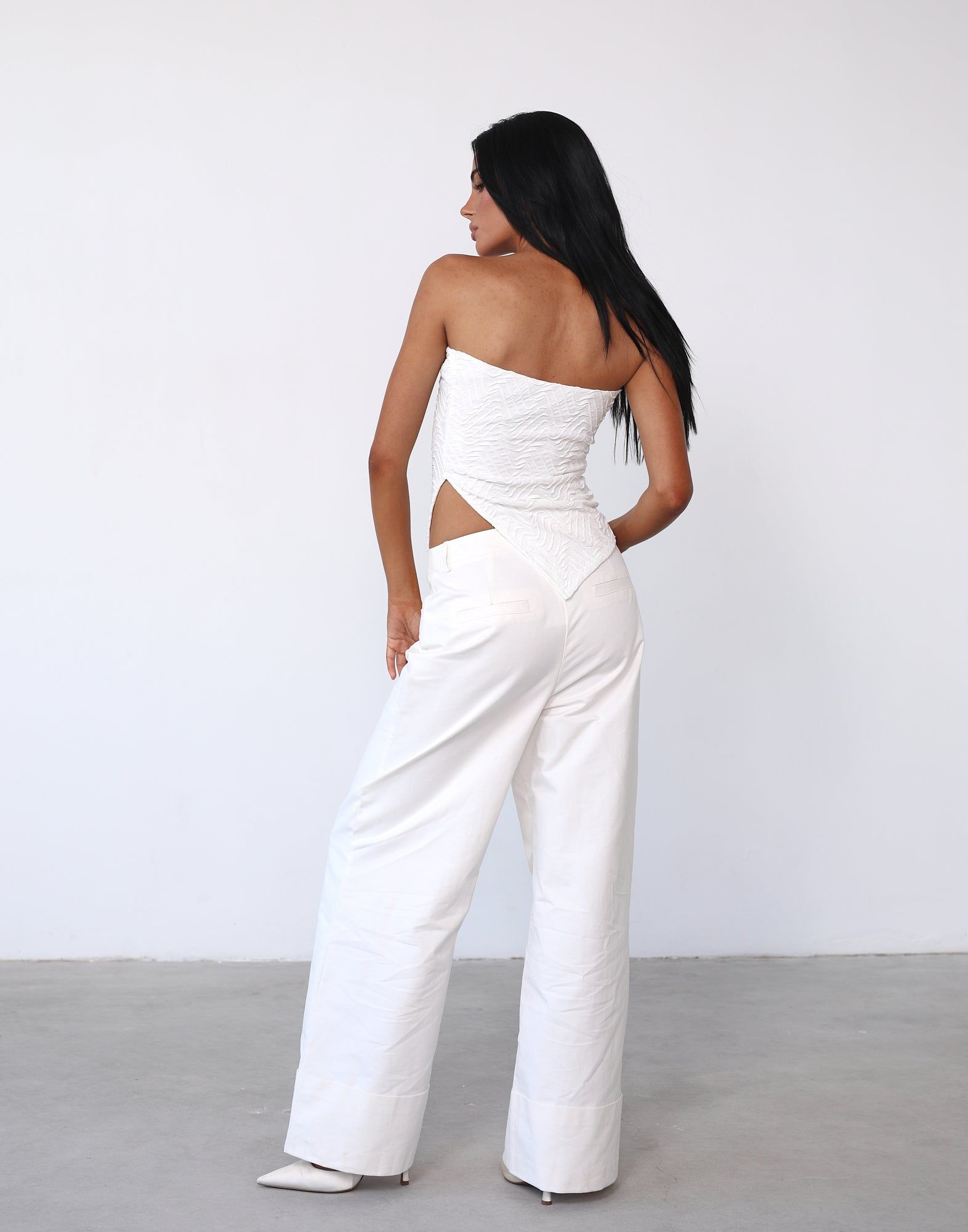 Kamina Strapless Top (White) sold by Charcoal Clothing product image thumbnail 4