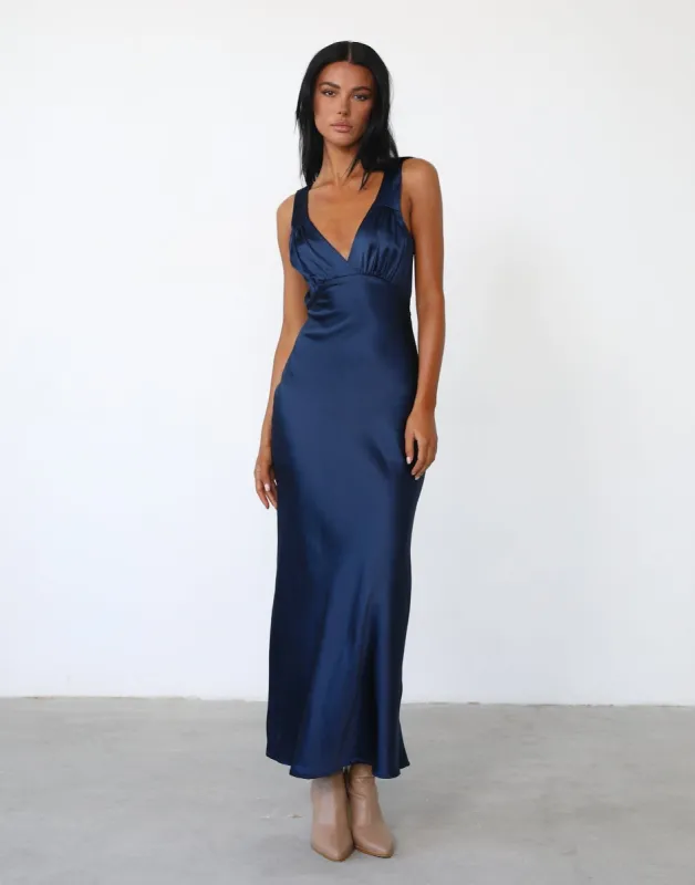 Piper Maxi Dress (Dark Navy) sold by Charcoal Clothing