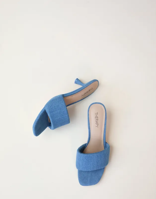 Luxe Heels (Blue Denim) - By Therapy sold by Charcoal Clothing