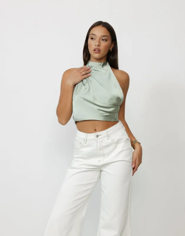 Tinashe Top (Sage) sold by Charcoal Clothing