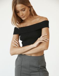 Kallista Crop Top (Black) sold by Charcoal Clothing