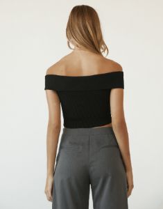 Kallista Crop Top (Black) sold by Charcoal Clothing
