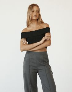 Kallista Crop Top (Black) sold by Charcoal Clothing