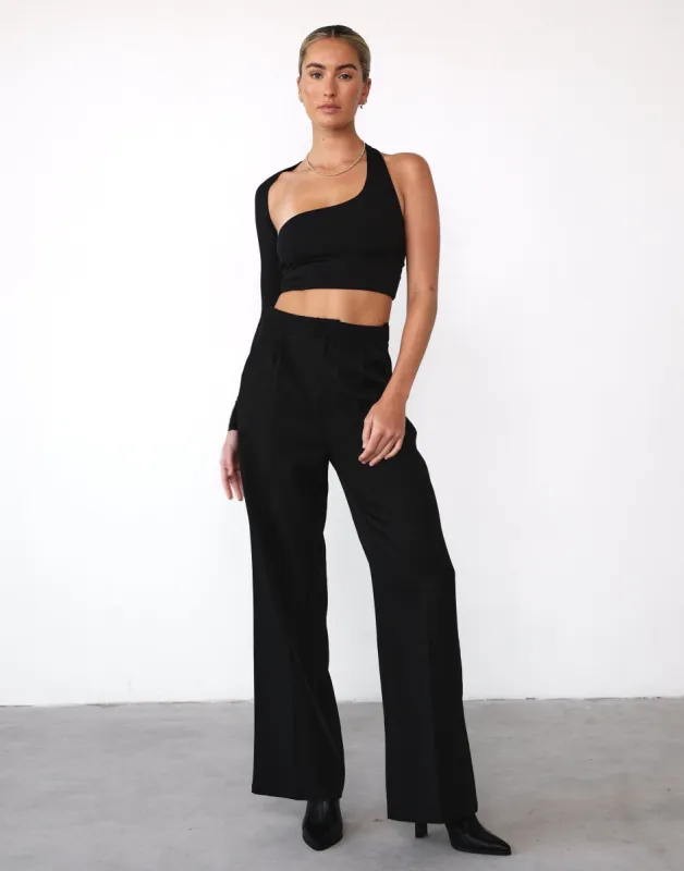 Ryleigh Crop Top (Black) sold by Charcoal Clothing