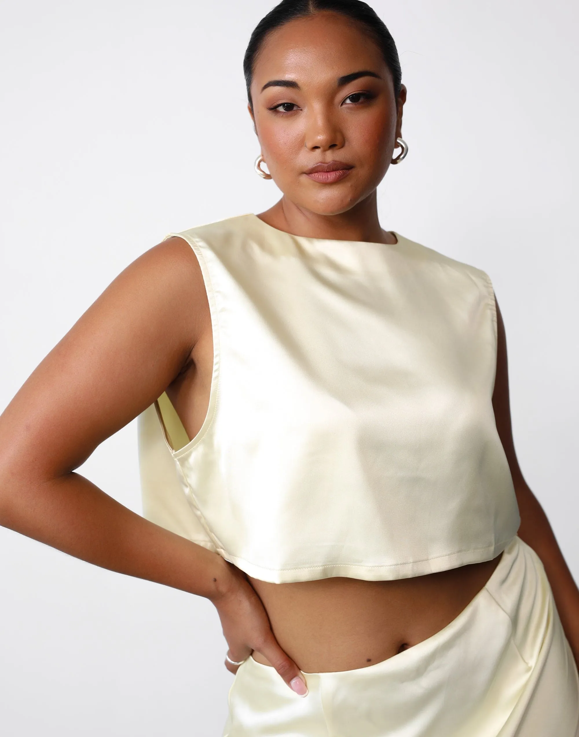 Sincerity Crop Top (Lemon) sold by Charcoal Clothing product image thumbnail 3