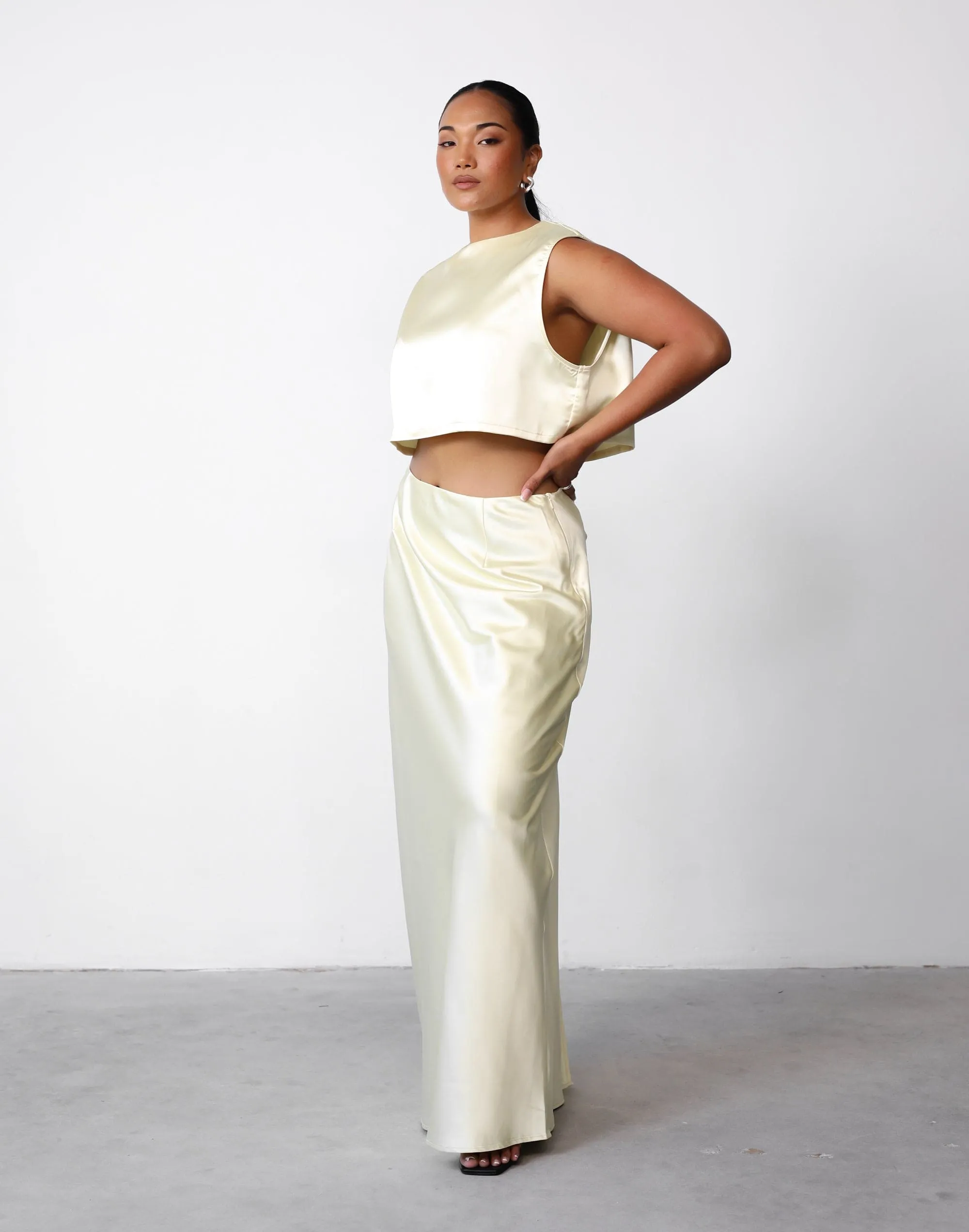 Sincerity Crop Top (Lemon) sold by Charcoal Clothing product image thumbnail 4