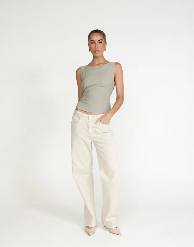 Mariam Top (Seagrass) sold by Charcoal Clothing