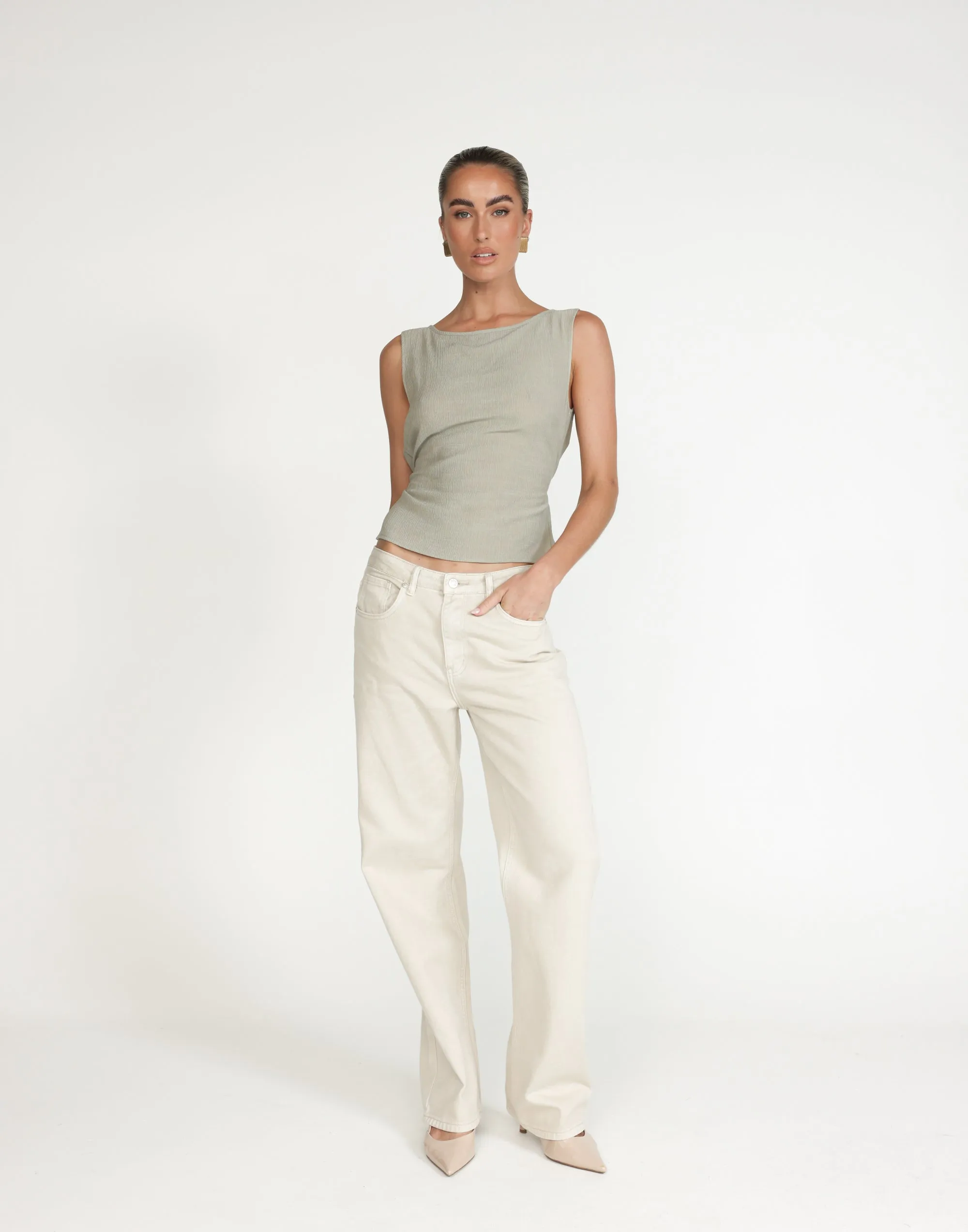 Mariam Top (Seagrass) sold by Charcoal Clothing