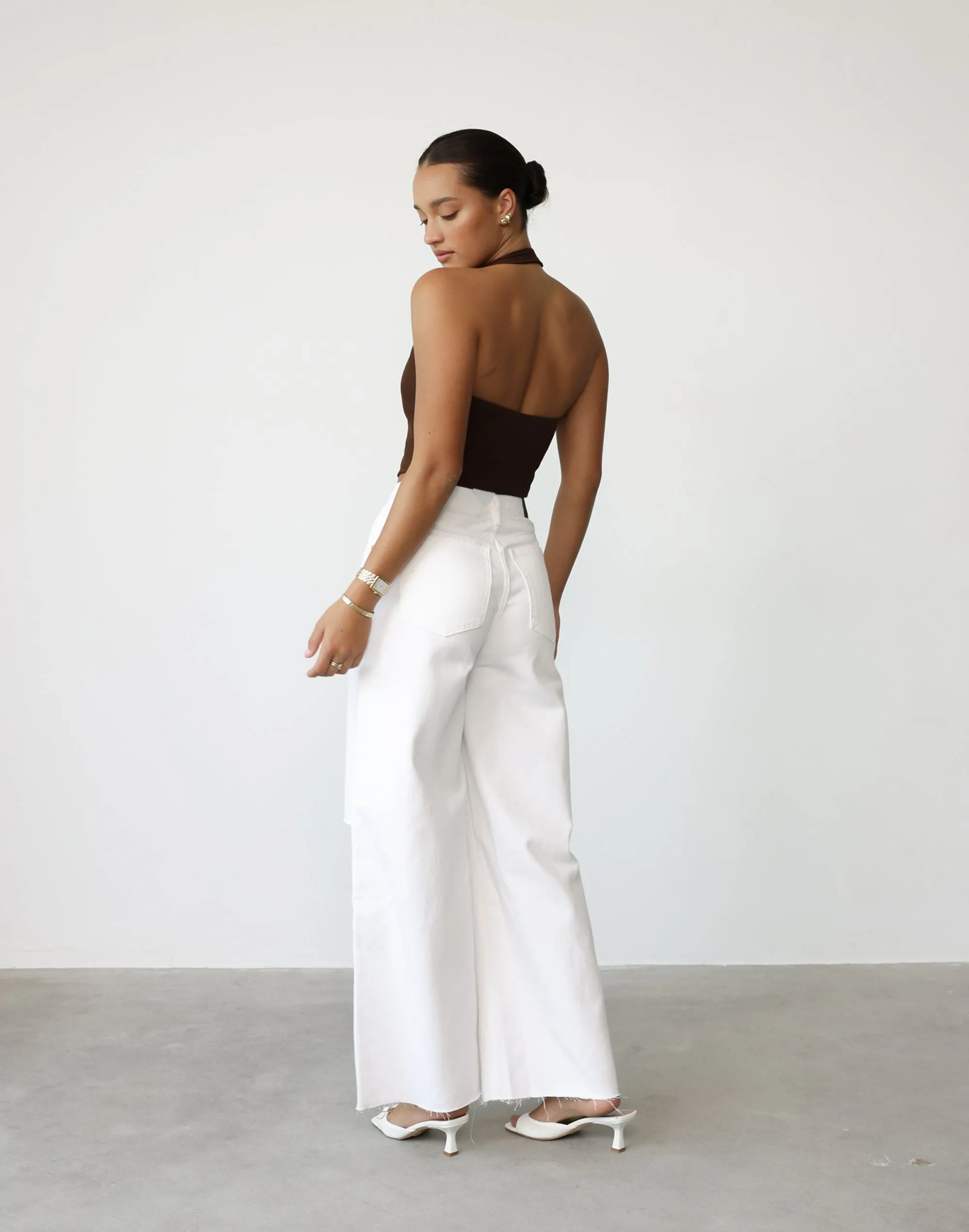 Kristen Halter Top (Chocolate) sold by Charcoal Clothing product image thumbnail 3