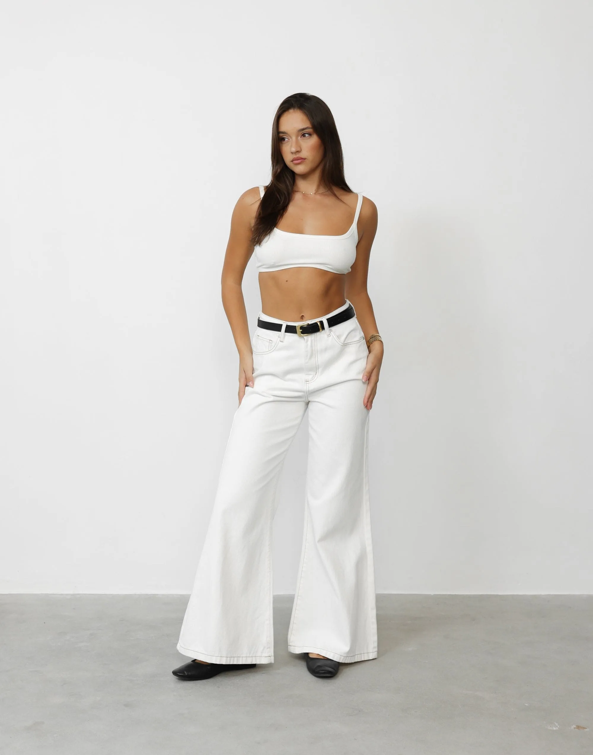 Malina Crop Top (White) sold by Charcoal Clothing product image thumbnail 4