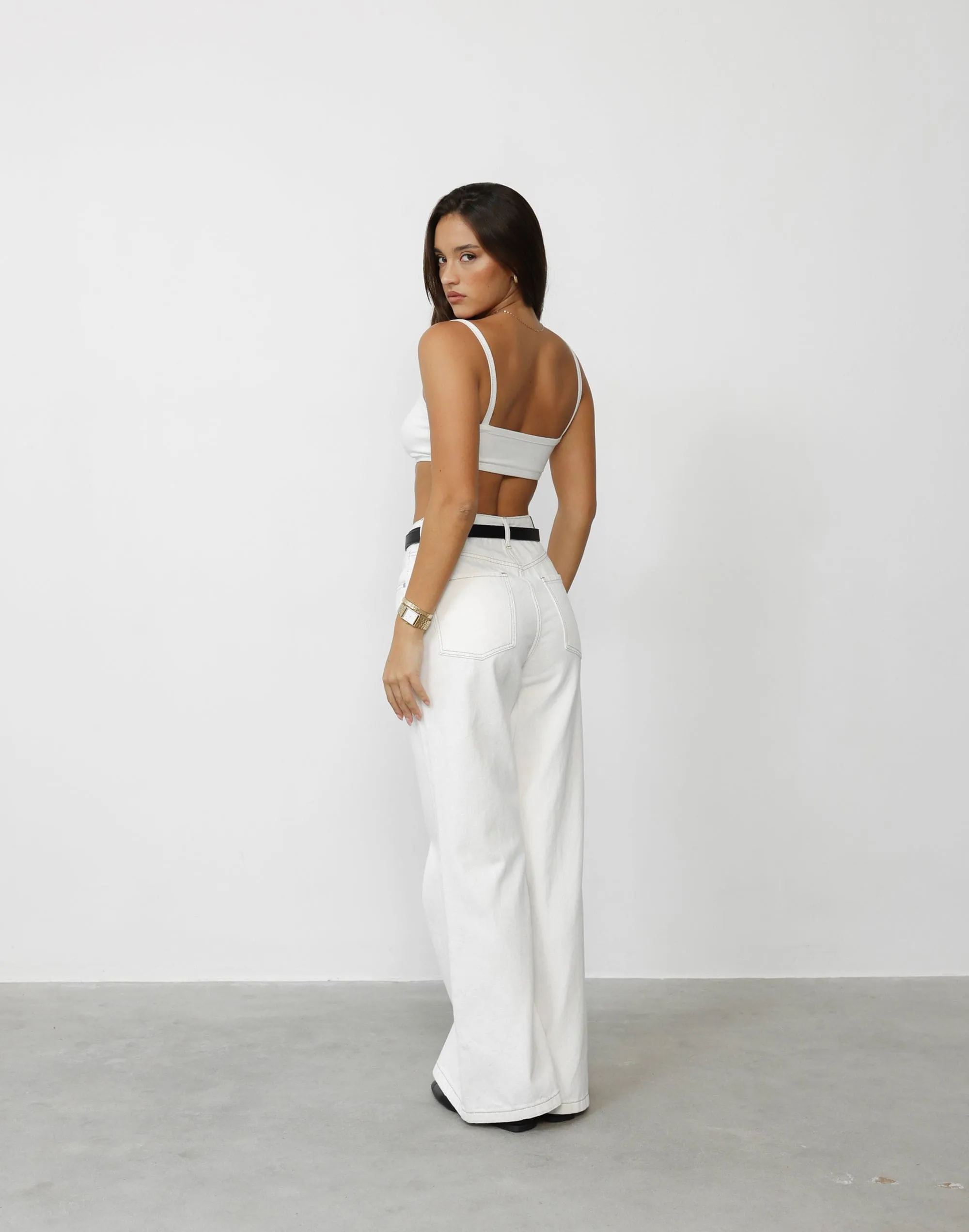 Malina Crop Top (White) sold by Charcoal Clothing product image thumbnail 5