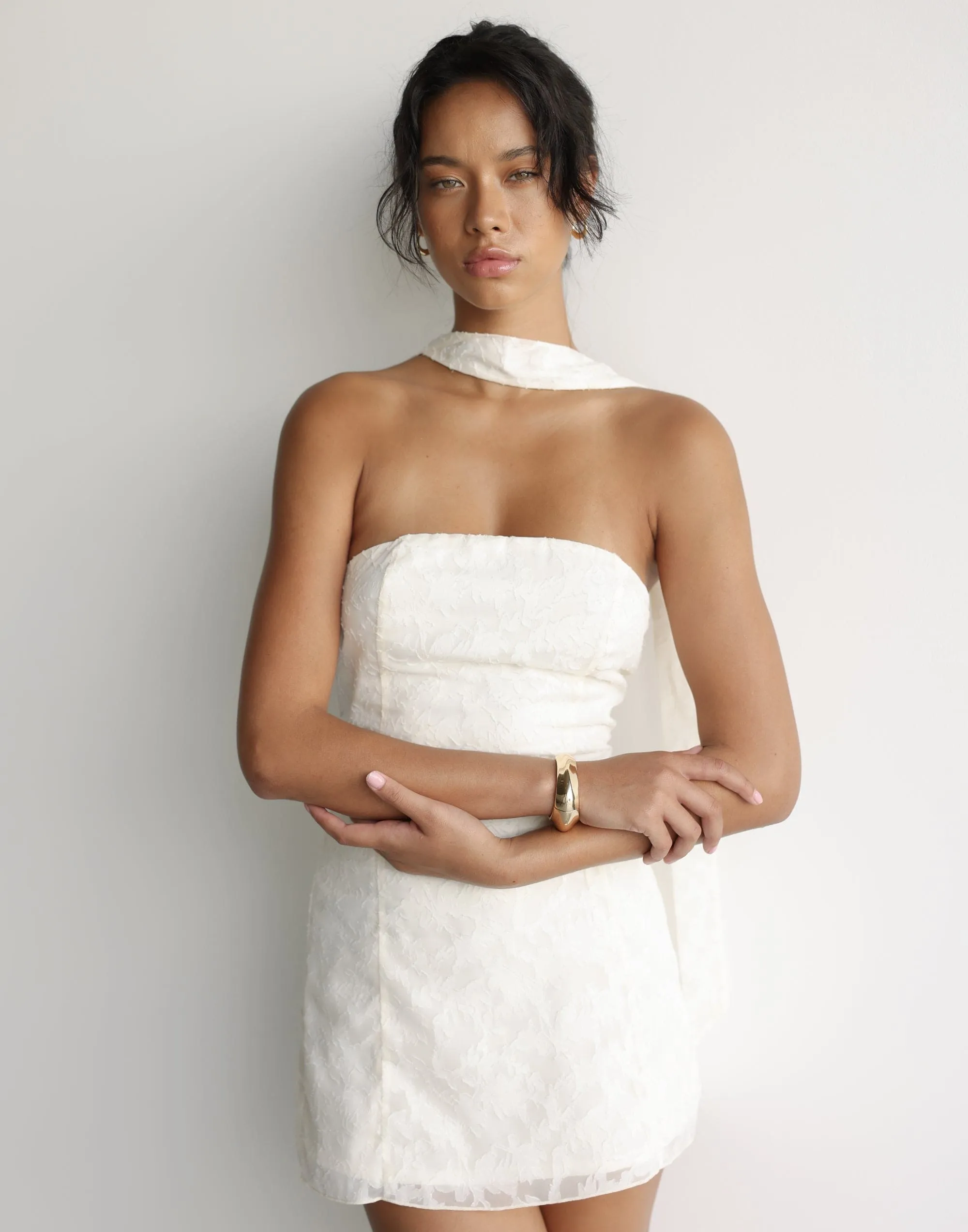 Juliet Mini Dress (Cream) sold by Charcoal Clothing