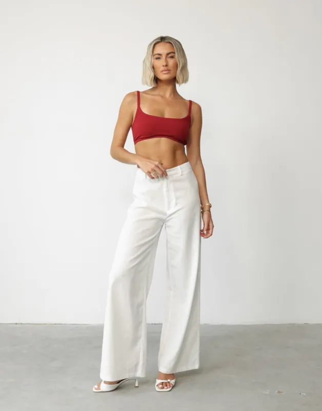 Malina Crop Top (Cherry) sold by Charcoal Clothing