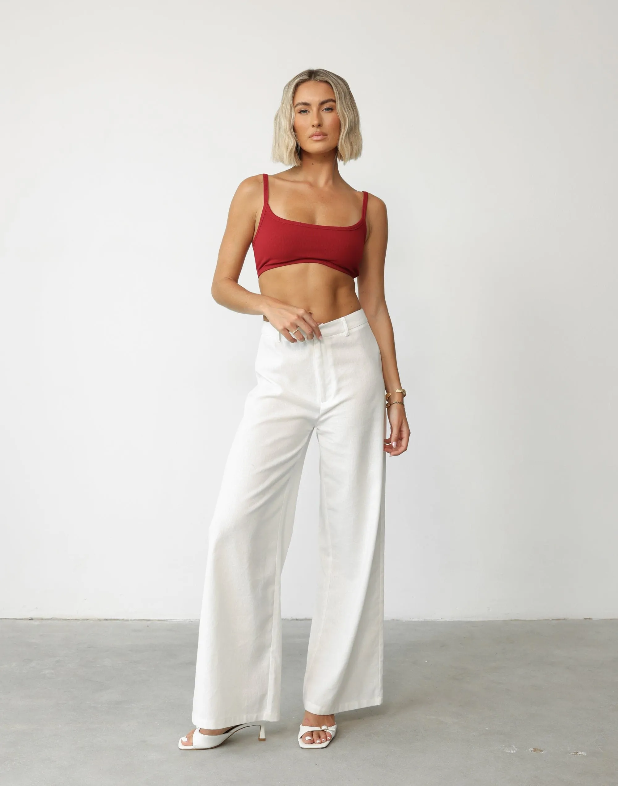Malina Crop Top (Cherry) sold by Charcoal Clothing