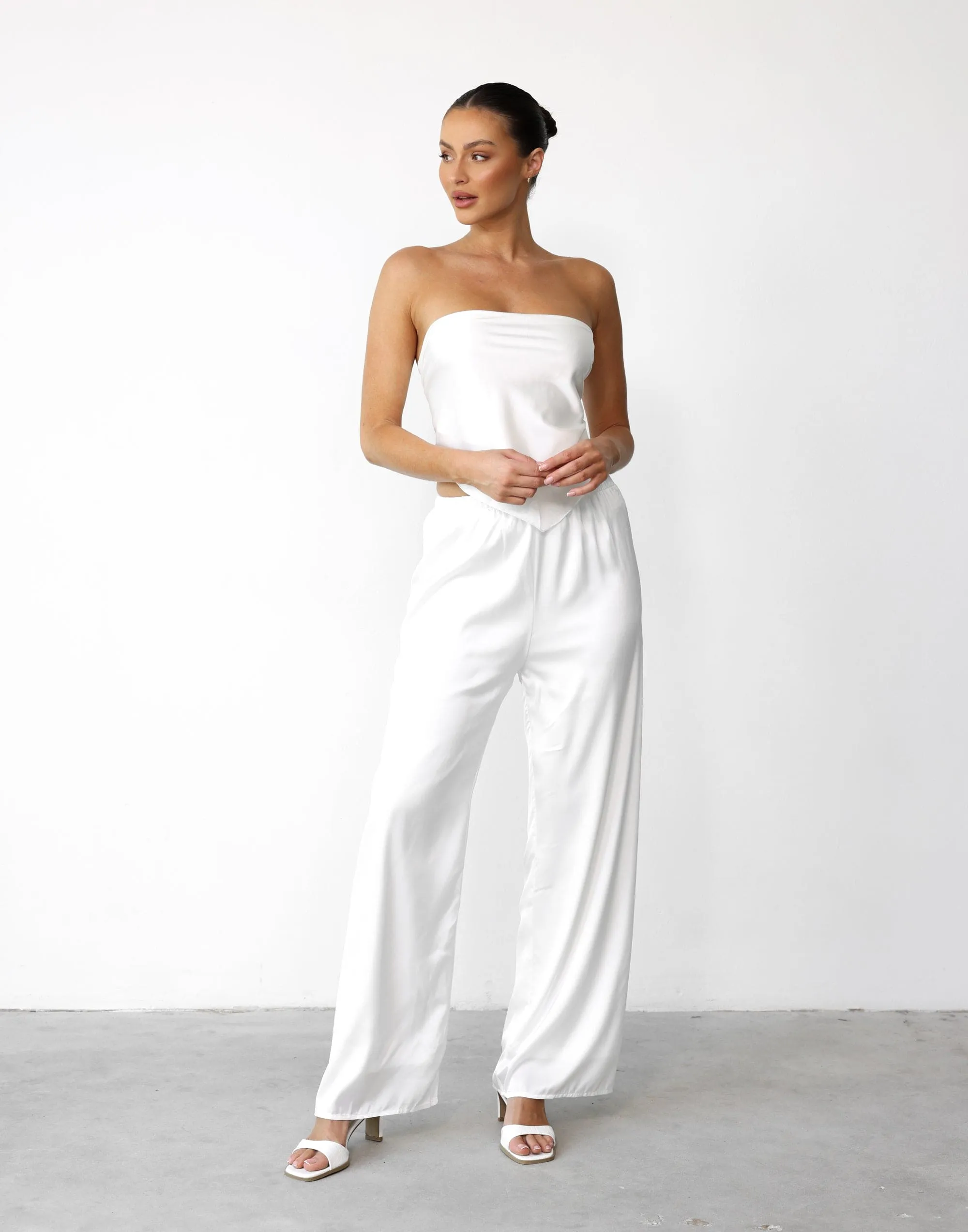 Jahmilla Pants (White) sold by Charcoal Clothing