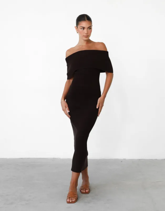 Ambiguity Maxi Dress (Chocolate) sold by Charcoal Clothing